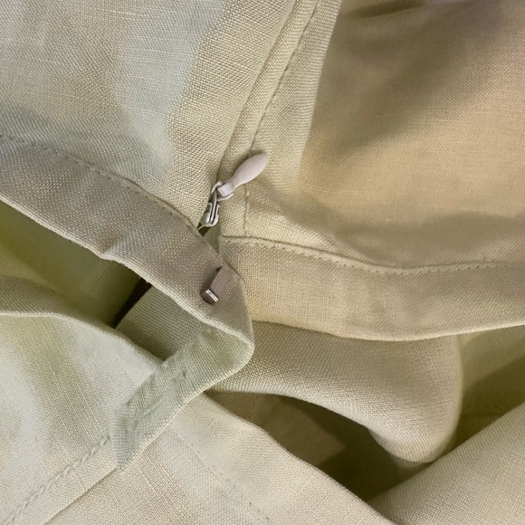 Portraits by Northern Isles Linen Green Apple Jacket and Skirt SZ  14 - Picture 8 of 11
